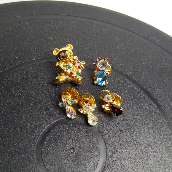 Animals and Angeles goldtone/rhinestone pins Jewelry - Animals and Angeles pins goldtone and rhinestone